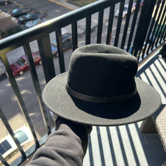 Giza Wide Flat Brim Hat by Bigalli, size medium main image 4